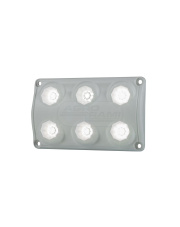 Lampa diodowa oświetlenia wnętrza prostokątna 12/24V