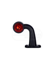 Lampa obrysowa biało -czerwona na wysięgniku krótkim łamanym