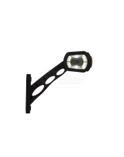 Lampa obrysowa diodowa trzyfunkcyjna na wysiegniku długim ukośna lewa 12/24V