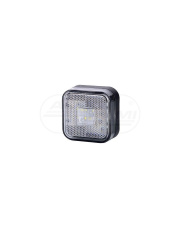 Lampa obrysowa kwadratowa z odblaskiem diodowa Biała 12/24