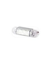 Lampa obrysowa przednia, jednofunckyjna, 12V-24V + przewody 22cm LgY-S 0,75mm2, diody