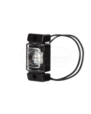 Lampa obrysowa przednia, jednofunkcyjna, 12V-24V + przewody 22cm LgY-S 0,75mm2, diody