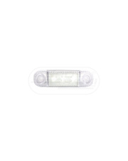 Lampa obrysowa przednia, jednofunkcyjna, 12V-24V + przewody 22cm LgY-S 0,75mm2, diody