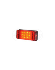 Lampa przeciwmgielna, jednofunkcyjna, 12V-24V + przewody 38cm LgYS 2x0,75mm2, diody