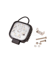 Lampa robocza kwadrat 9 LED 10-30V/27W 3600LM