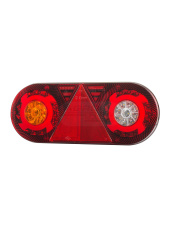 Lampa zespolona diodowa z trójkątem odblaskowym lewa -6 funkcyjna 12/24V