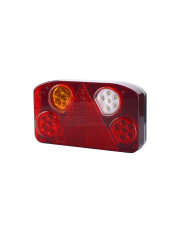 Lampa zespolona diodowa z trójkątem odblaskowym lewa roztaw śrub 152mm