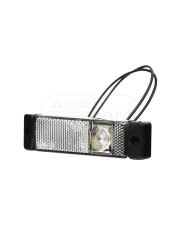 Lampa zespolona obrysowa przednia, 12V-24V + przewody 21cm LgY-S 0,75mm2, diody