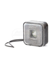 Lampa zespolona obrysowa przednia, 12V-24V + przewody 22cm LgY-S 0,75mm2, diody
