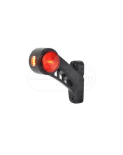 Lampa zespolona obrysowa przednio-tylna i pozycyjna boczna lewa, 12V-24V + przewody 27cm LgY-S 0,75mm2, diody