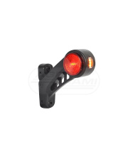 Lampa zespolona obrysowa przednio-tylna i pozycyjna boczna prawa, 12V-24V + przewody 27cm LgY-S 0,75mm2, diody