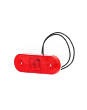 Lampa zespolona obrysowa tylna, 12V-24V + przewody 22cm LgY-S 0,75mm2, diody