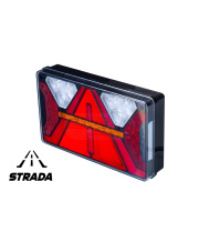 Lampa zespolona tylna diodowa z trójkatem odblaskowym 7 funkcyjna prawa