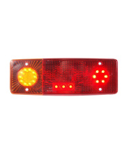 Lampa zespolona tylna lewa, 12V-24V + przewody 200cm YLY-S 4x0,75mm2, diody