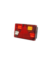 Lampa zespolona tylna prawa, 12V-24V + przewody 195cm YLY-S 6x0,75mm2, diody