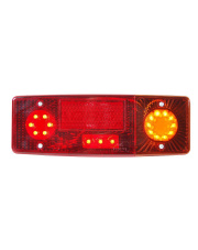 Lampa zespolona tylna prawa, 12V-24V + przewody YLY-S 4x0,75mm2, diody