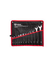 Komplet kluczy płasko-oczkowych 12 szt. QTechnic