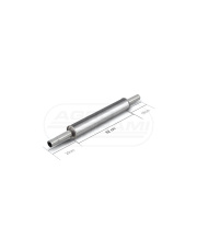 Tłumik okrągły prosty wylot INOX