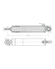 Cylinder hydrauliczny /1 WYJŚCIE/