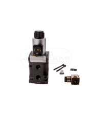 Dzielnik, zawór, elektrozawór kierunkowy elektromagnetyczny kontroli W-E38DVS6/2 (DVS6/50 L/MIN) G3/8
