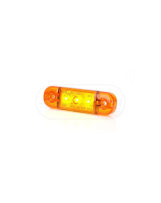Lampa pozycyjna boczna, jednofunkcyjna, 12V-24V + przewody 23cm LgY-S 0,75mm2, diody