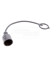 Zaślepka do szybkozłącza grzyb. wtyk  CZARNA