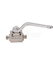 Zawór kulowy hydrauliczny 2-drogowy 2/2 M14x1,5 08L z otworami mocującymi 500 bar