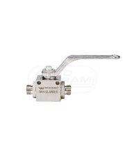 Zawór kulowy hydrauliczny 2-drogowy 2/2 M18x1,5 12L z otworami mocującymi 500 bar