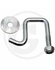 UCHWYT Z NAKRĘTKĄ SAMOKONTRUJĄCĄ M10 I PODKŁADKĄ DO RAMY 30 x 30mm ISARIA
